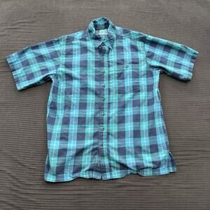 GameGuard Shirt‎ Men Large Plaid Cotton Vented Outdoors Fish Fishing Hunting